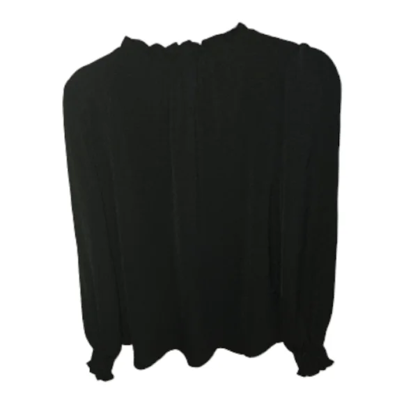 NWOT Black Long Sleeve Blouse - Picture 2 of 2